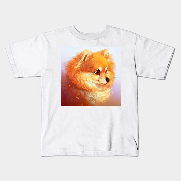 Pomeranian Kids T-Shirt by Puffygator